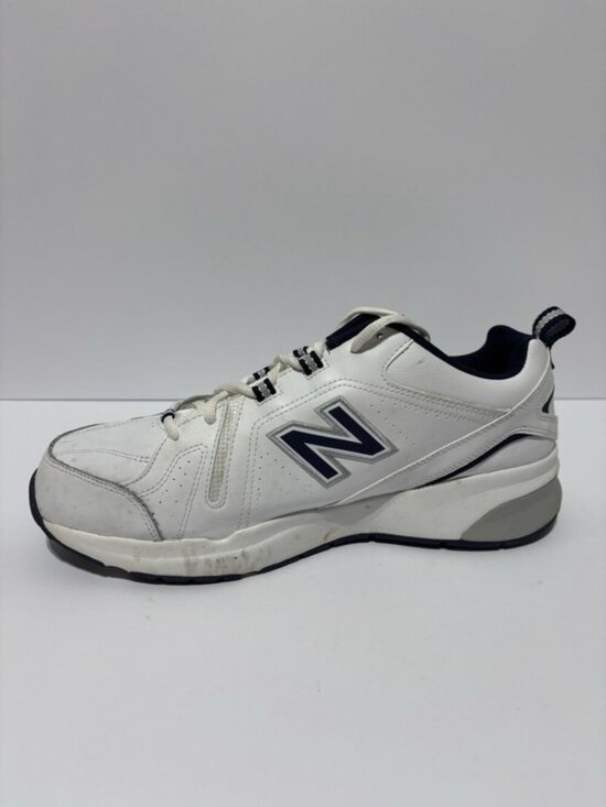 New Balance Men’s 608 Tennis Shoes White Leather, Size 11.5 EEEE main image 3